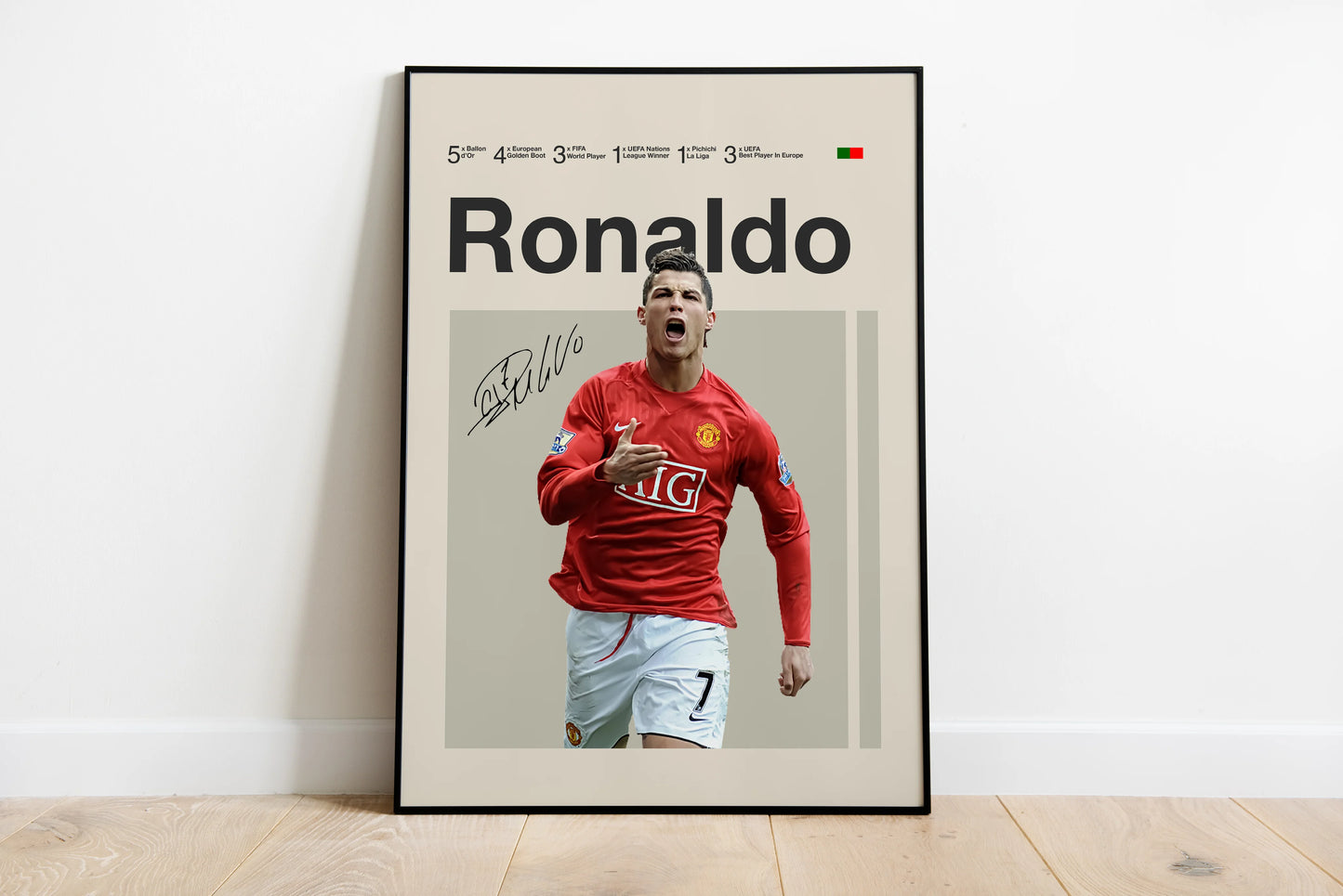 Cristiano Ronaldo Manchester Utd Posterdruck