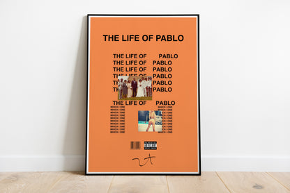 Kanye West Poster, 3er-Set, Album-Poster, Album-Cover-Poster, signierte Signatur, Poster-Wandkunst, individuelles Poster, Hip-Hop, Rap, Digitaldruck