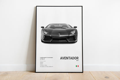 Lamborghini Aventador Poster Print