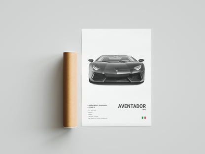 Lamborghini Aventador Poster Print