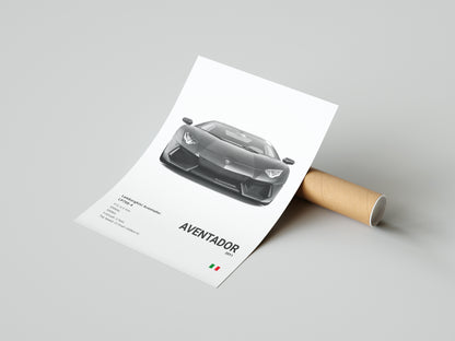 Lamborghini Aventador Poster Print