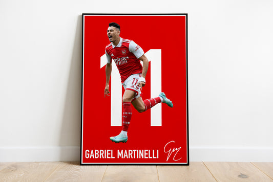 Gabriel Martinelli Arsenal Poster Print