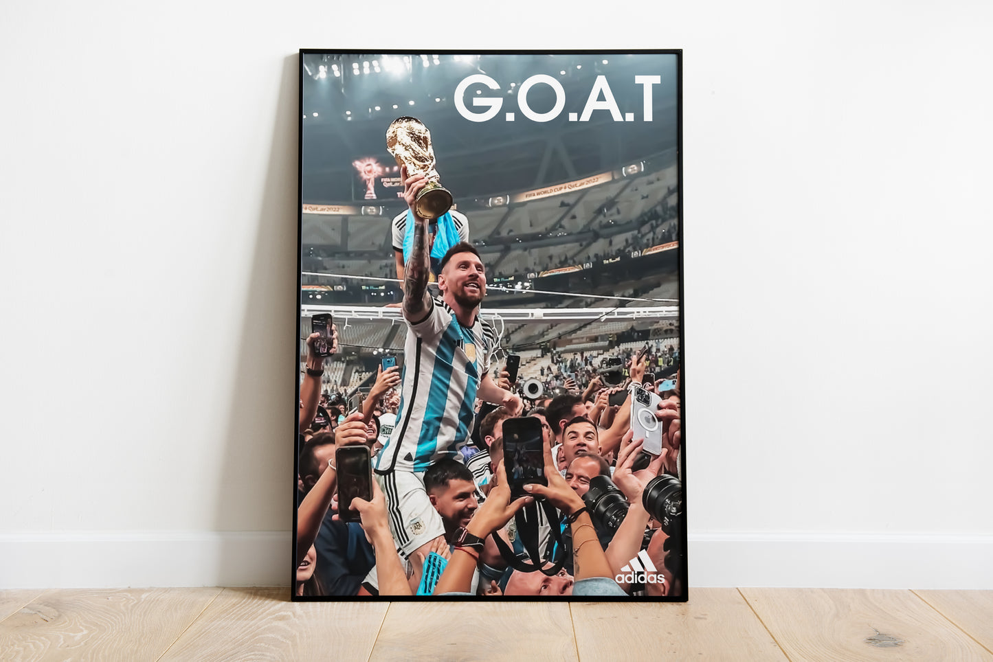 Messi "GOAT" Poster Print