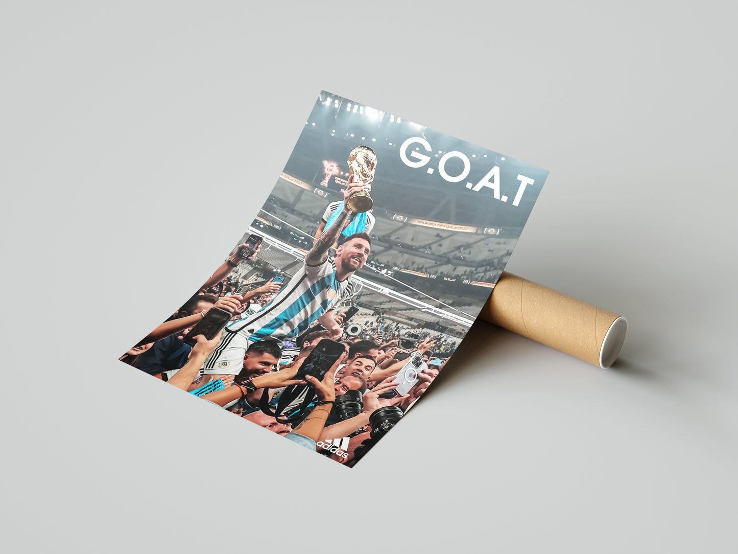 Messi "GOAT" Poster Print