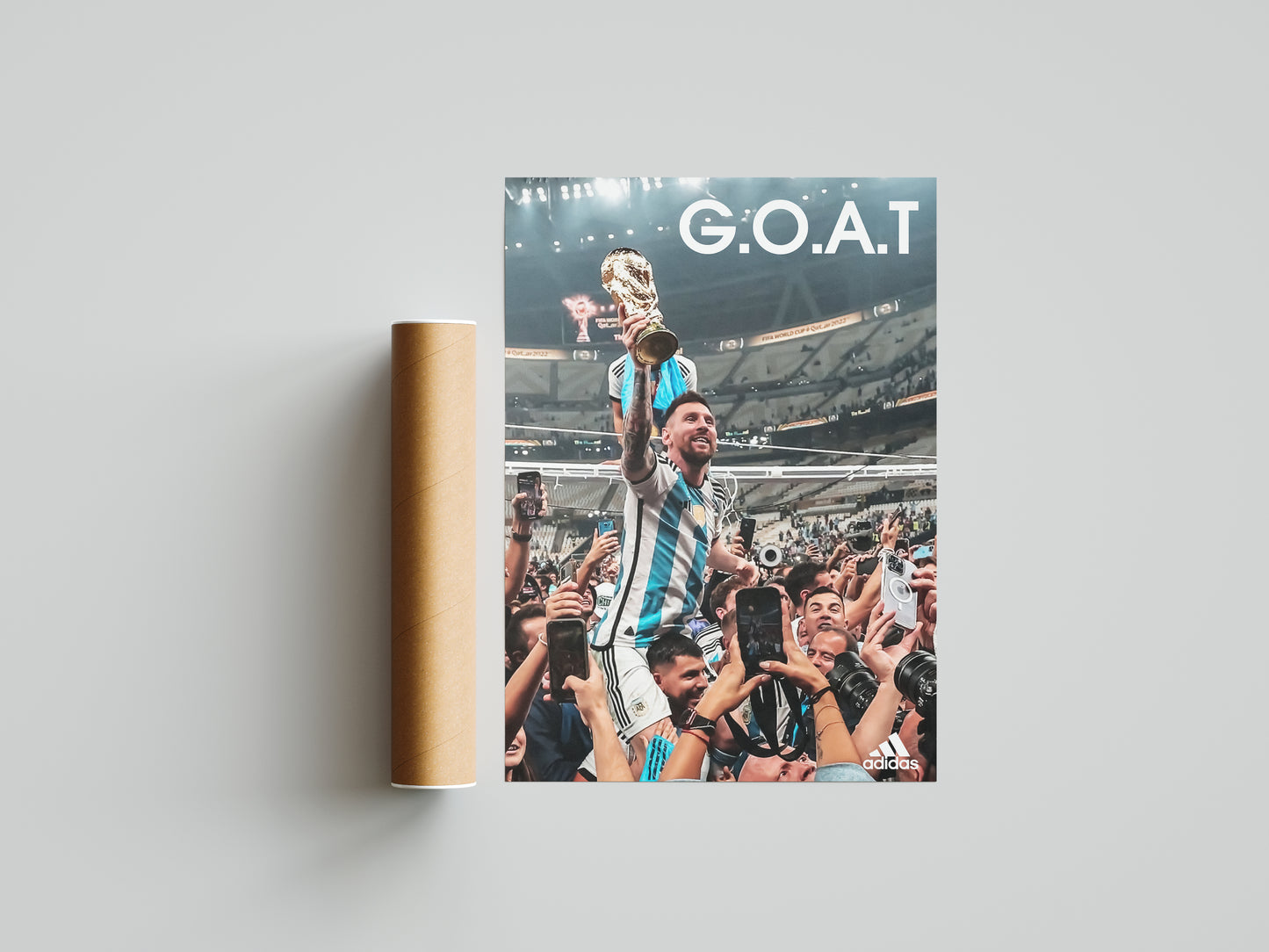 Messi "GOAT" Poster Print