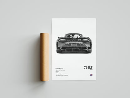 Mclaren 765LT Poster Print