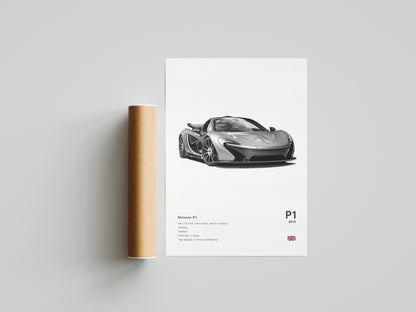 Mclaren P1 Poster Print