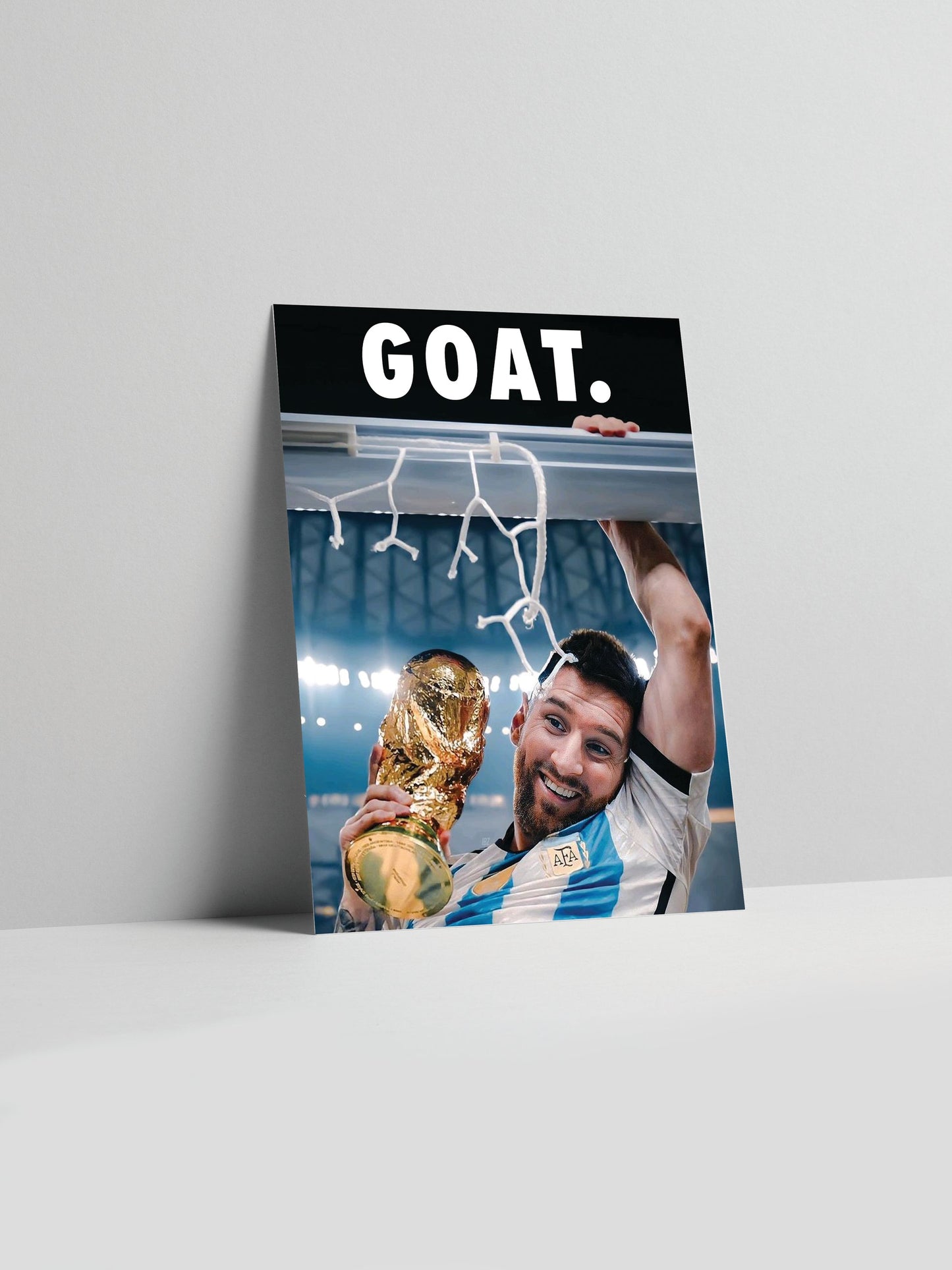 Messi "GOAT" Poster Print