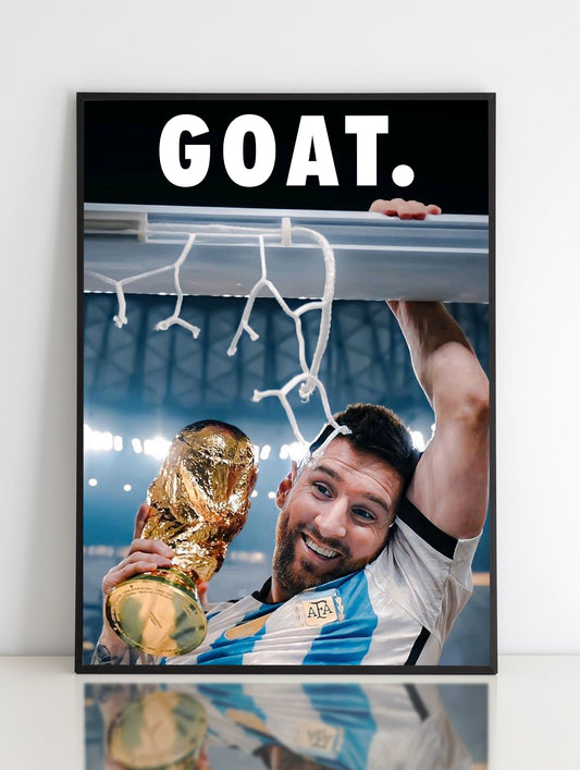 Messi "GOAT" Poster Print