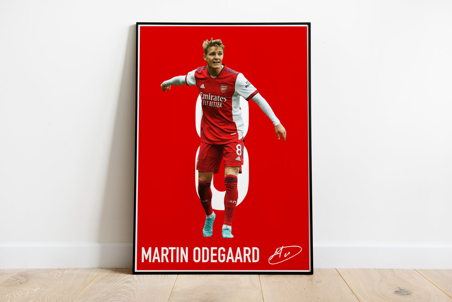 Martin Odegaard, signierte Signatur, 22/23 Arsenal, Norwegen, Ødegaard, Digitaldruck, Poster, Wand-Kunst-Dekor, Geburtstagsgeschenk, Ausdrucke