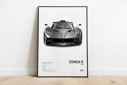 Pagani Zonda R Poster Print