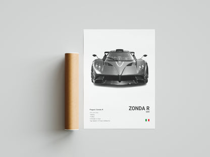 Pagani Zonda R Poster Print