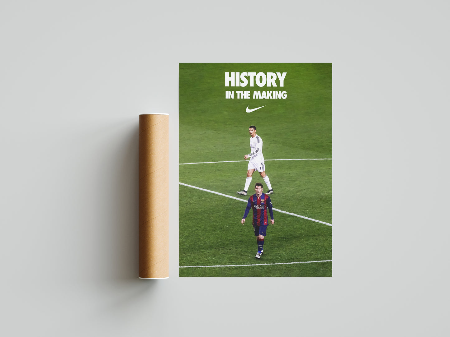 Messi & Ronaldo Poster Print