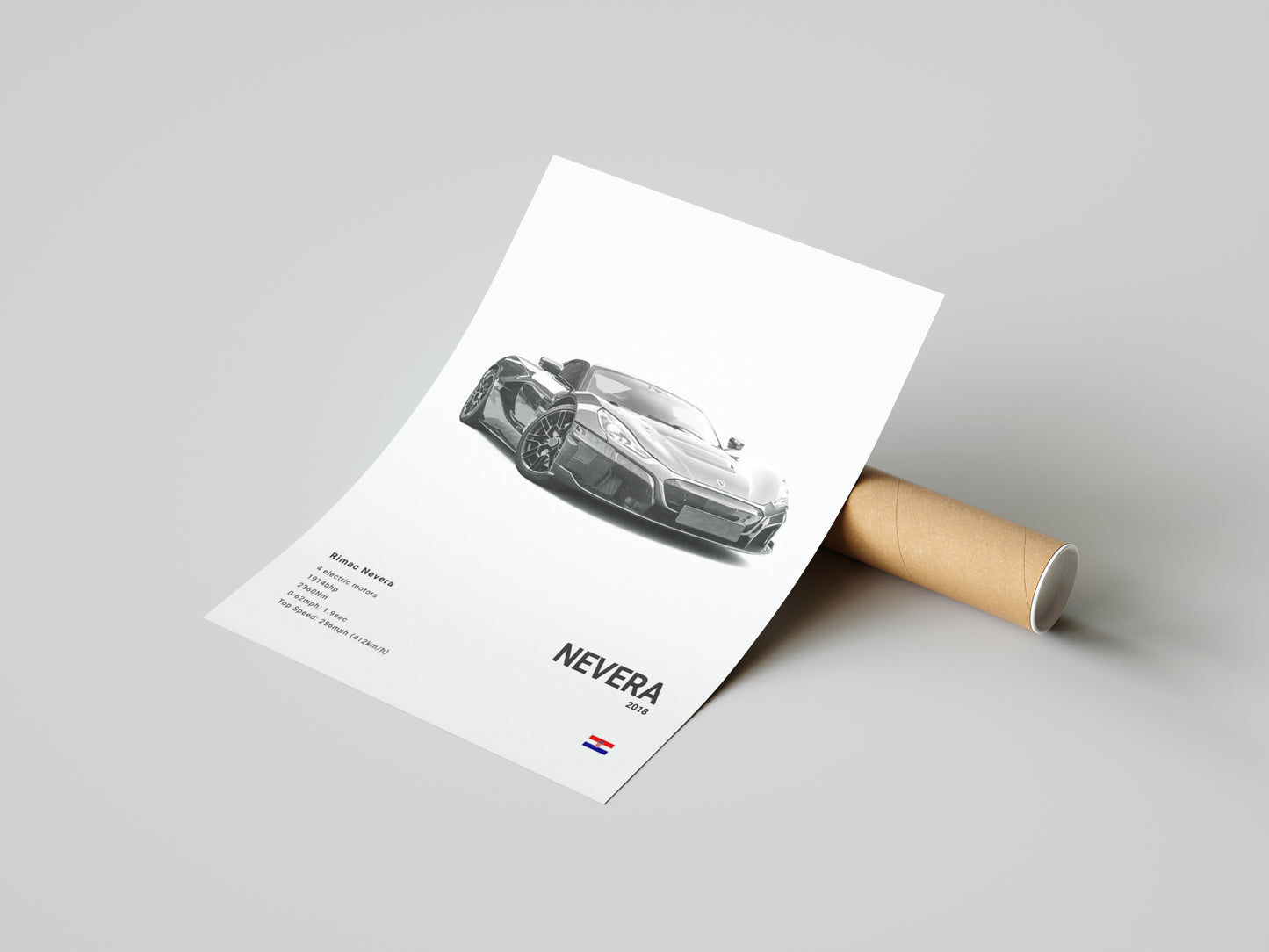 Rimac Nevera Poster Print