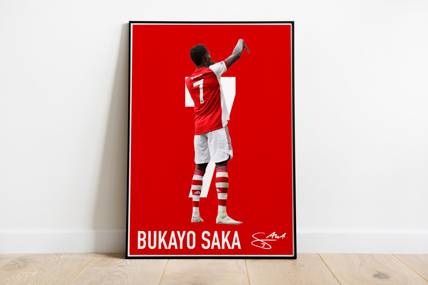 Set aus drei Bildern, Saka, Martinelli, Odegaard, signierte Signatur, 22/23 Arsenal, Digitaldruck, Poster, Geburtstagsgeschenk, Ausdrucke