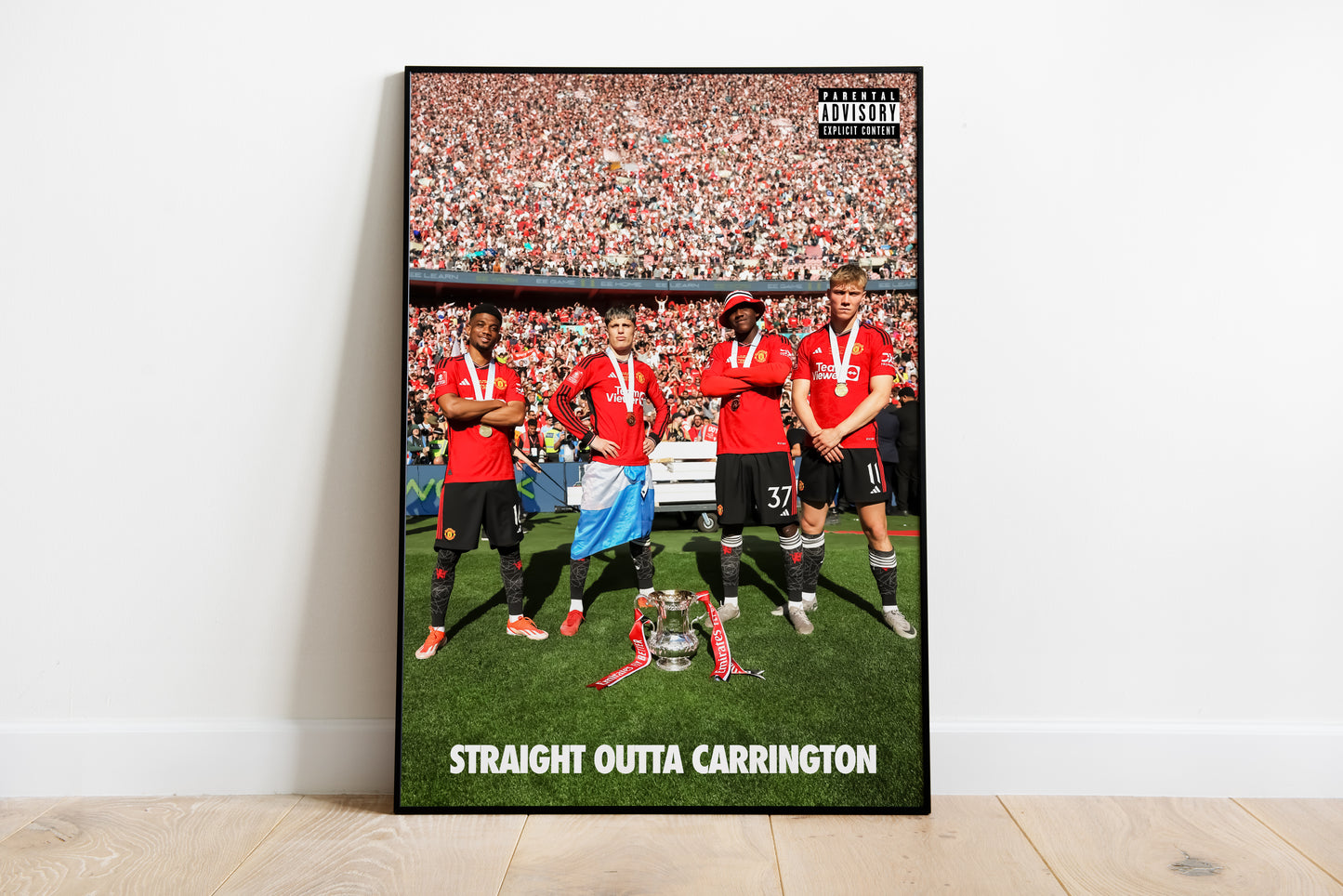 Garnacho, Hoijlund, Amad Diallo & Mainoo Poster Print – LGCraftedPrints