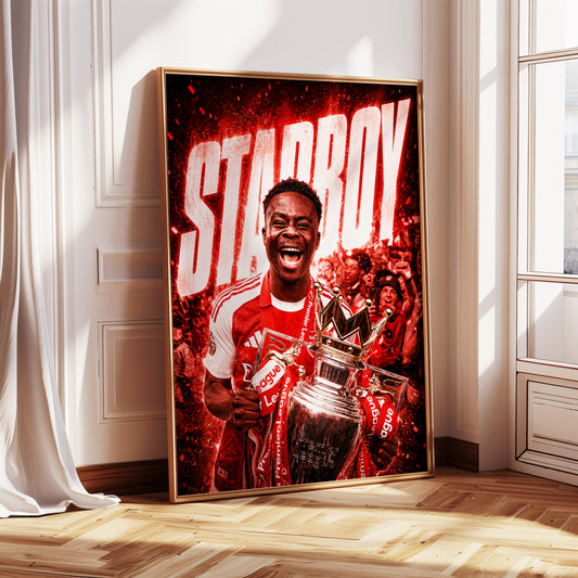 Bukayo Saka "Starboy" Poster