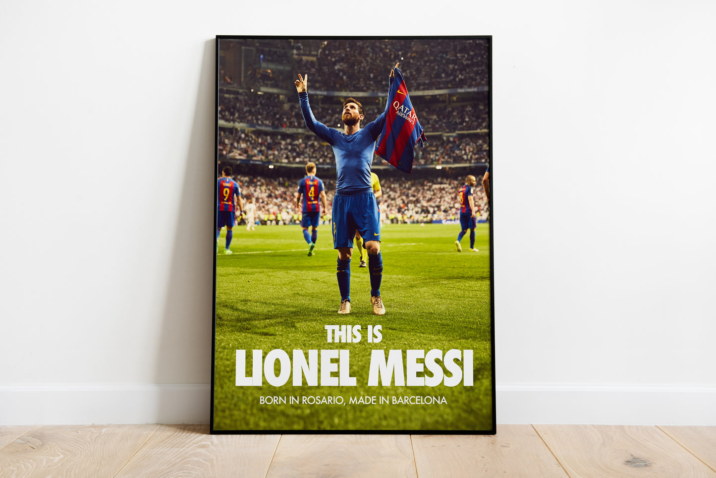 Lionel Messi "Made In Barcelona" Poster Print