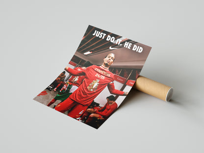 Virgil Van Dijk "Just Do It" Poster