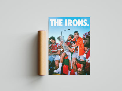 West Ham "The Irons" Poster Print