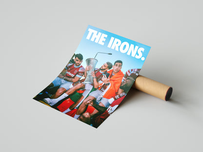 West Ham "The Irons" Poster Print