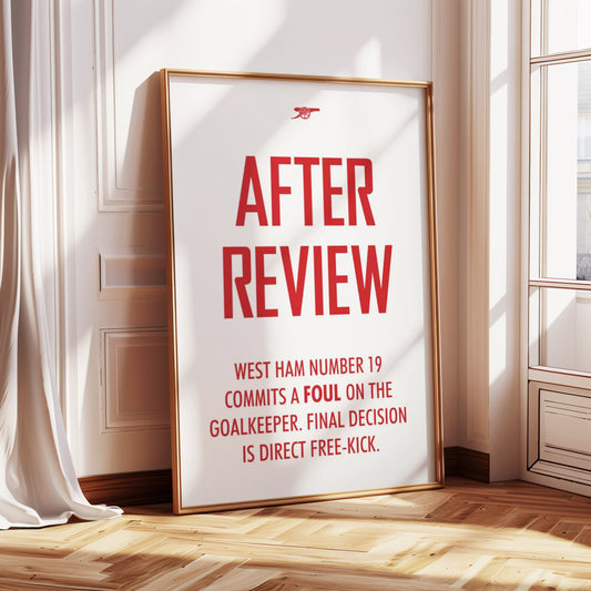 Arsenal "After Review" Poster