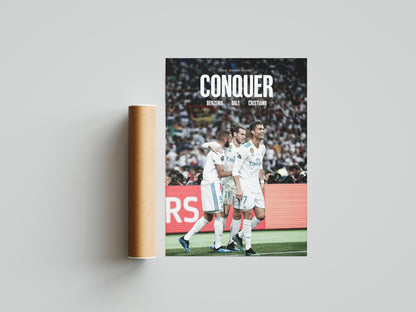 Cristiano Ronaldo, signierte Unterschrift, 22/23, Real Madrid, Digitaldruck, Poster, Wand-Kunst-Dekor, Geburtstagsgeschenk, Ausdrucke, ikonische Kunst