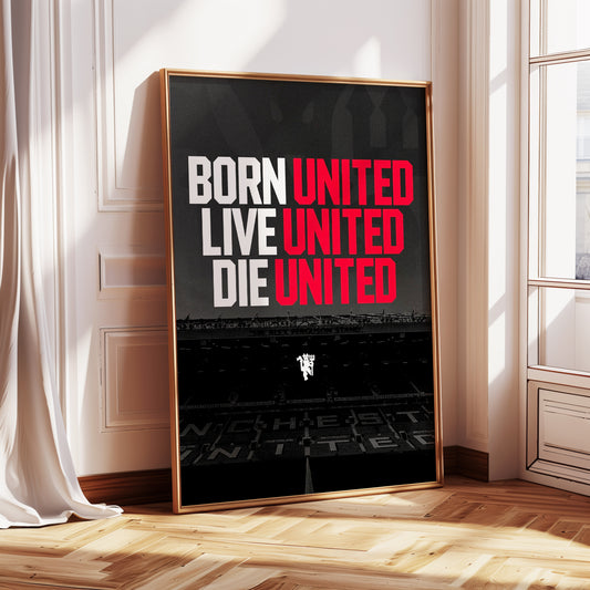 Manchester United "Born United" Poster