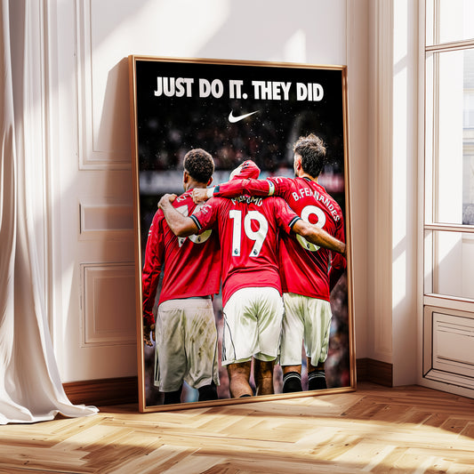 Bruno Fernandes, Amad Diallo, Bryan Mbeumo Poster