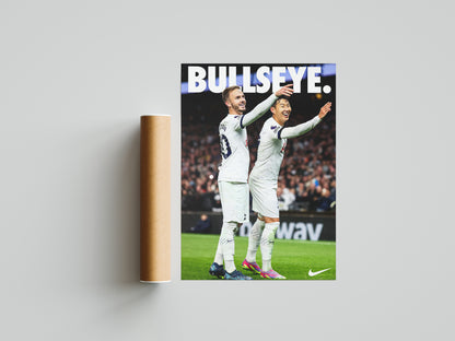 Son Heung-min & James Maddison "Bullseye" Poster Print