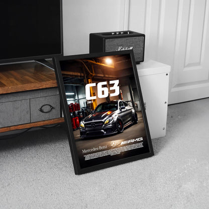 Mercedes C63 AMG Black Series Poster Print