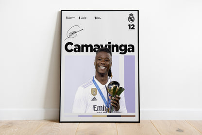 Eduardo Camavinga Signed Poster Print