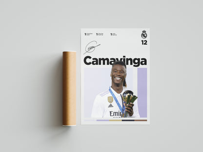 Eduardo Camavinga Signed Poster Print