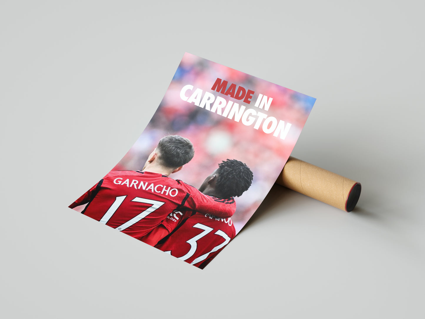 Garnacho & Mainoo "Made In Carrington" Poster Print