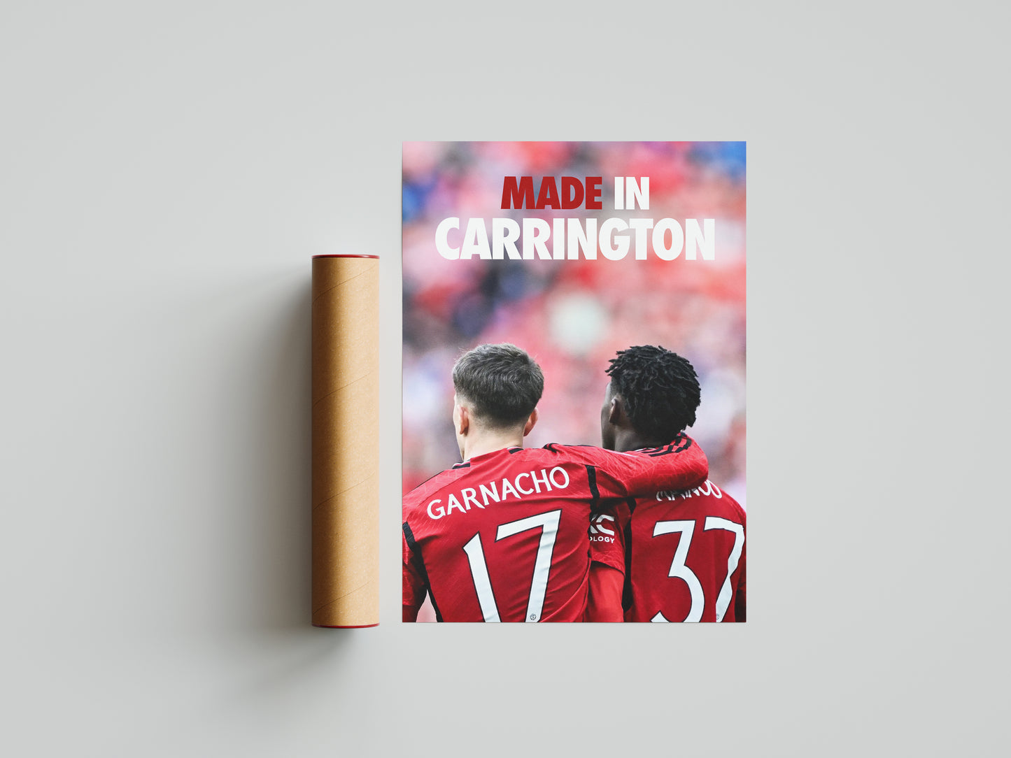 Garnacho & Mainoo "Made In Carrington" Poster Print