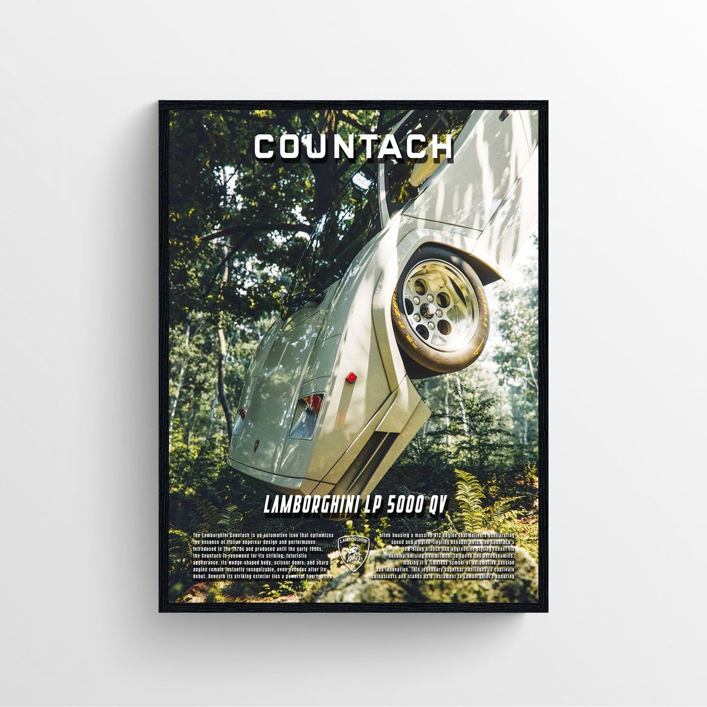 Lamborghini Countach Poster Print