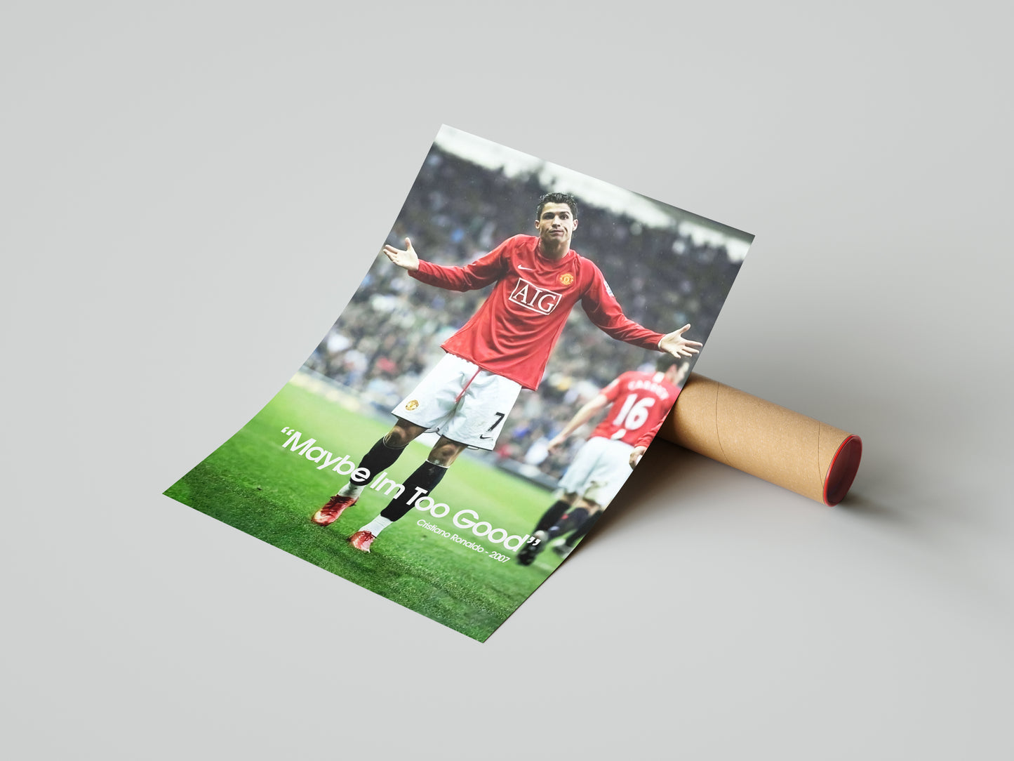 Cristiano Ronaldo "Maybe Im Too Good" Poster Print