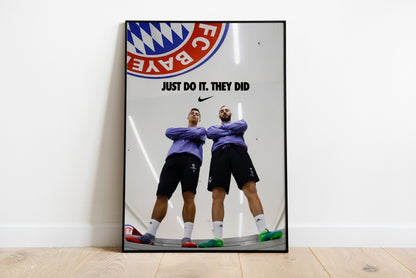 Benzema & Ronaldo Poster Print