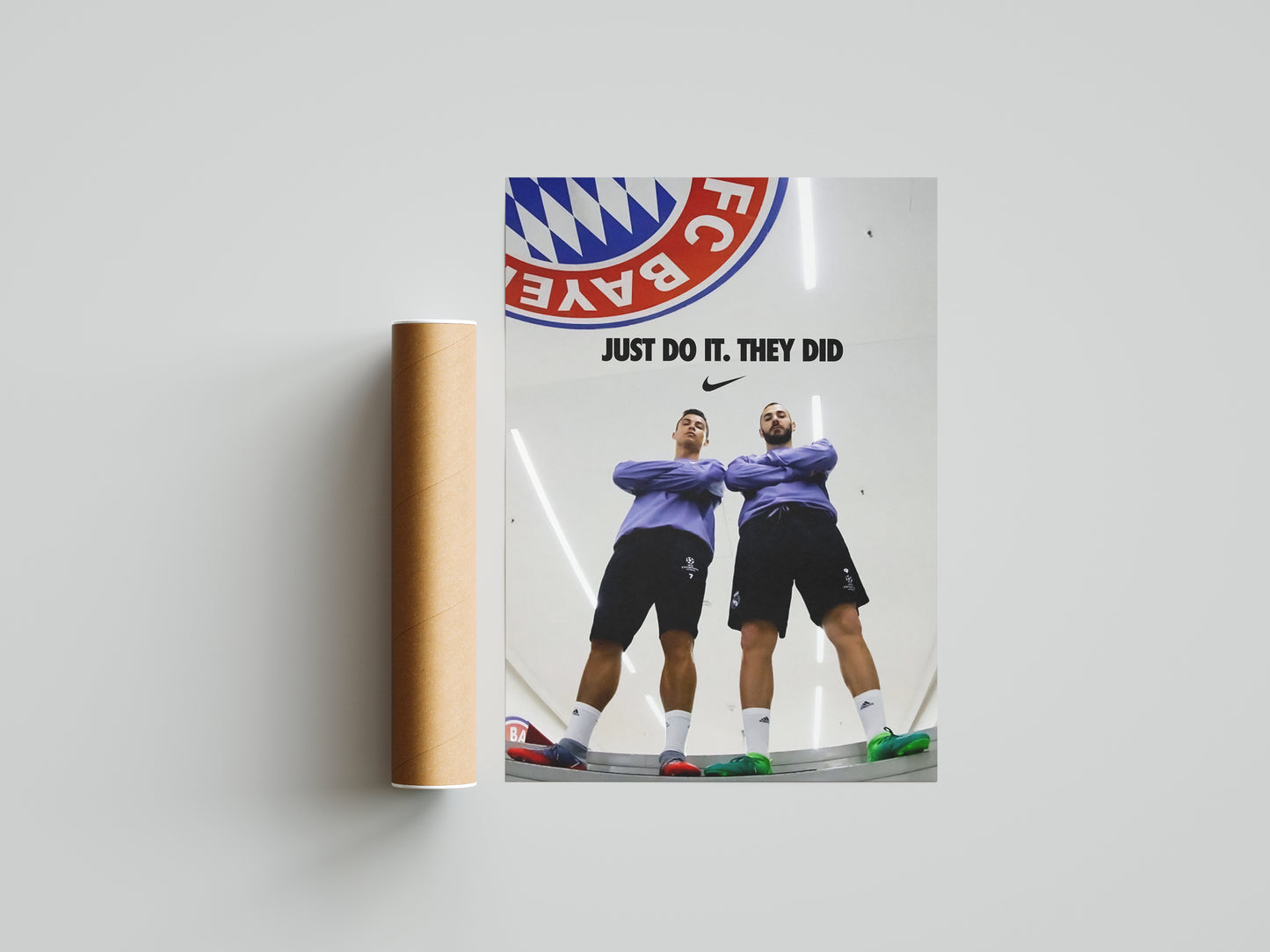 Benzema & Ronaldo Poster Print