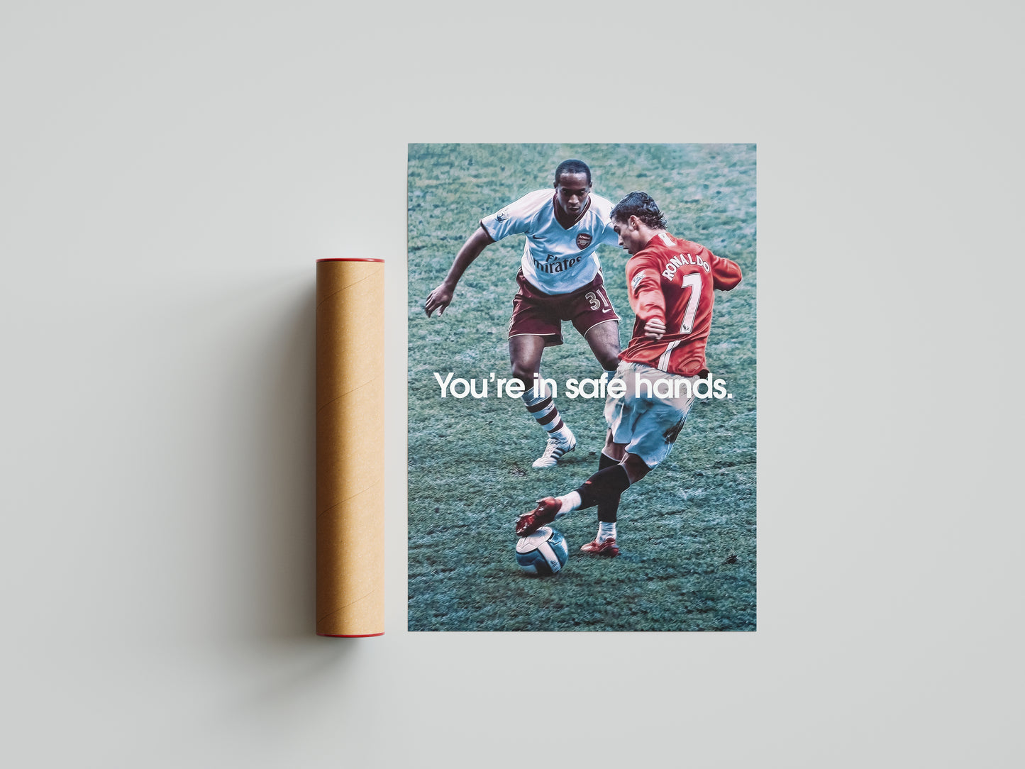 Cristiano Ronaldo "You're In Safe Hands" Poster Print