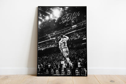 Cristiano Ronaldo, signierte Unterschrift, Real Madrid, Manchester Utd, Digitaldruck, Poster, Wand-Kunst-Dekor, Geburtstagsgeschenk, Ausdrucke