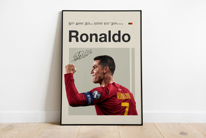 Set aus drei Bildern, Mbappé, Messi, Ronaldo, signierte Unterschrift, 22/23 PSG, Digitaldruck, Poster, Wand-Kunst-Dekor, Geburtstagsgeschenk, Ausdrucke