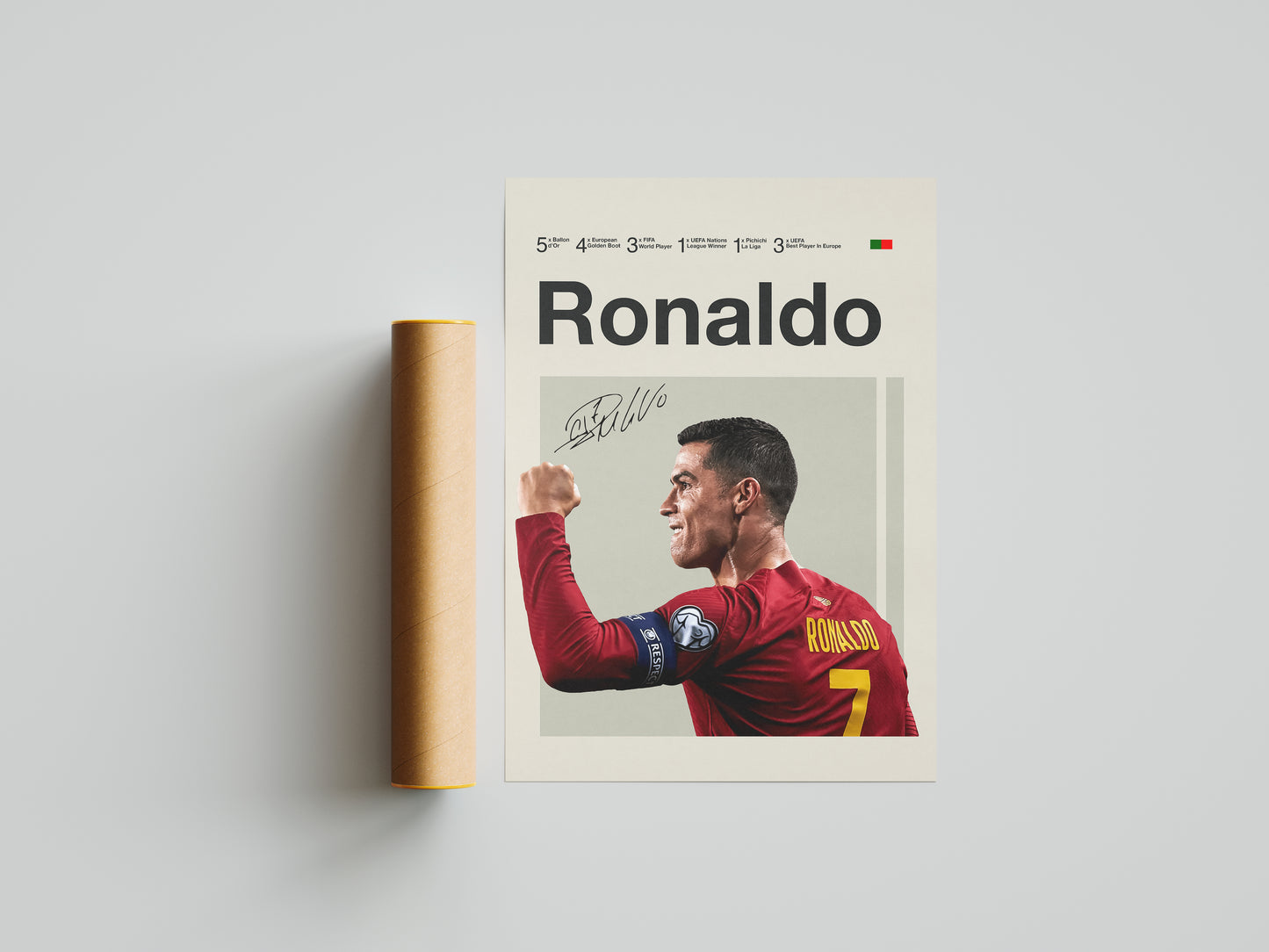 Mbappe, Messi, Ronaldo Set Of 3 Poster Prints