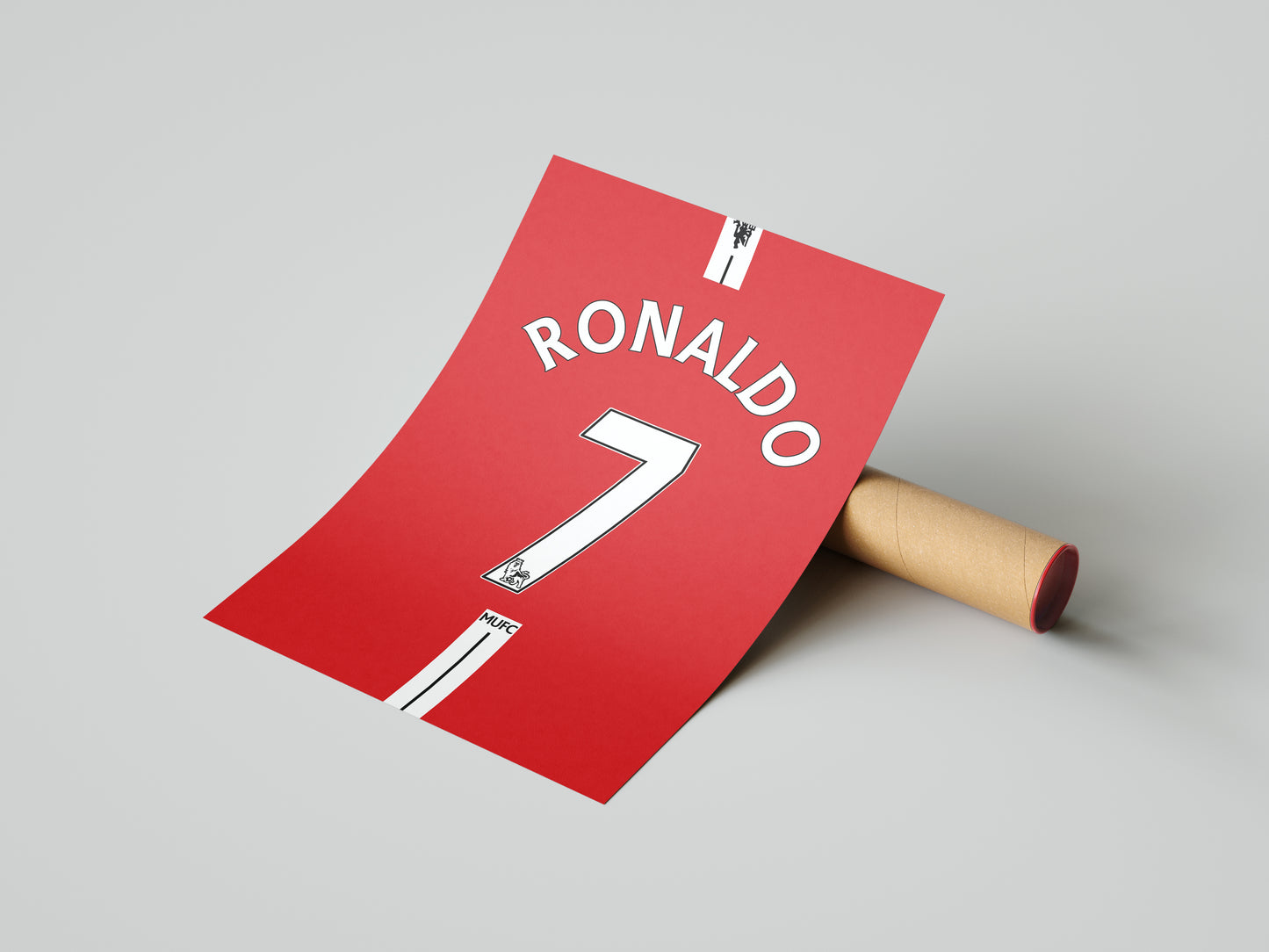 Cristiano Ronaldo Man Utd Shirt Poster Print