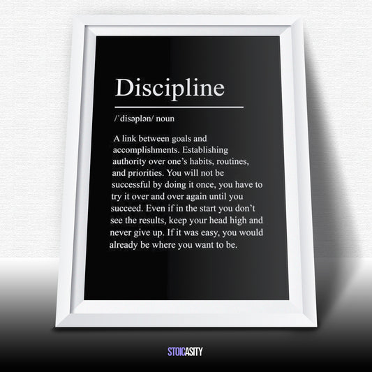 Discipline Poster Print