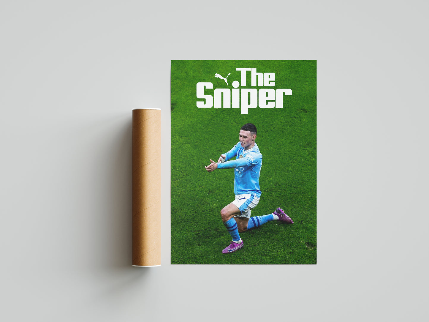 Phil Foden "The Sniper" Poster Print