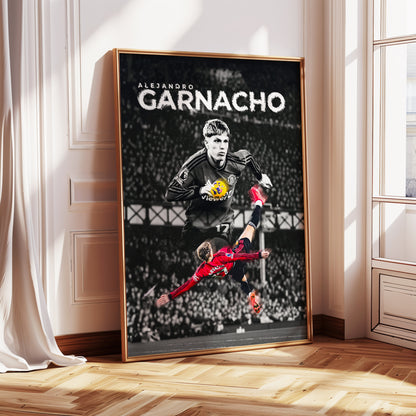 Alejandro Garnacho "Bicycle Kick" Poster