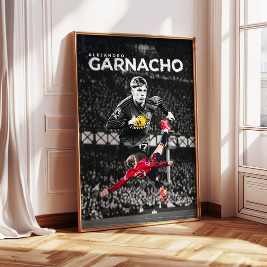 Alejandro Garnacho "Bicycle Kick" Poster