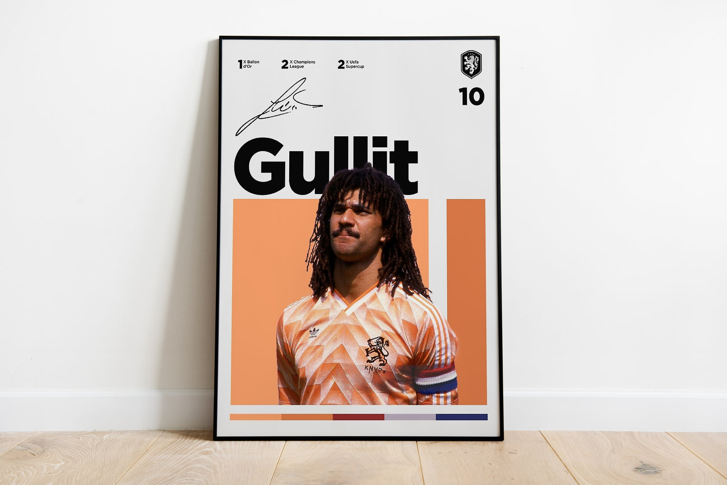 Ruud Gullit Signed Poster Print