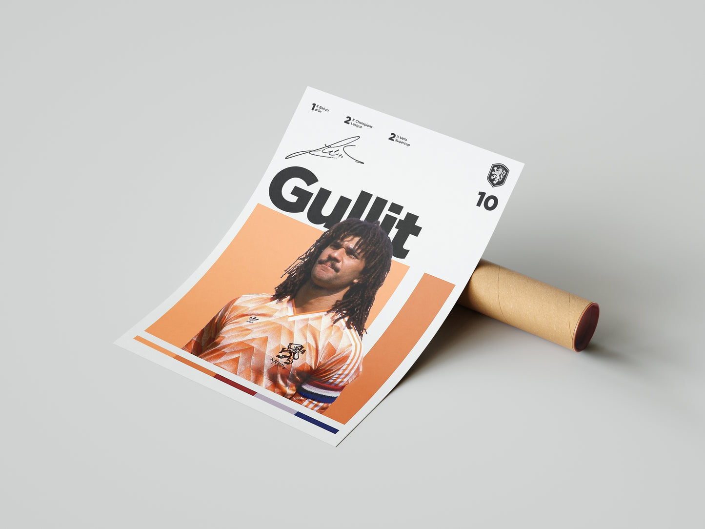 Ruud Gullit Signed Poster Print